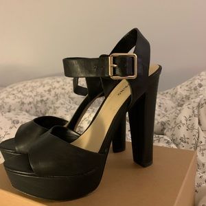 Black high heels